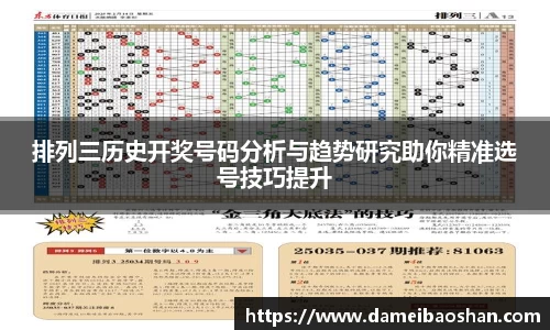 排列三历史开奖号码分析与趋势研究助你精准选号技巧提升